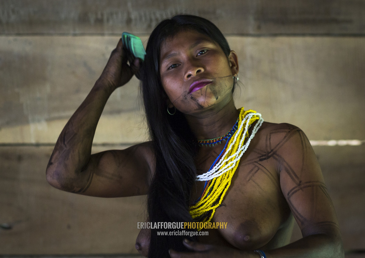 Eric Lafforgue Photography Panama Darien Province Bajo Chiquito Woman Of The Native Indian