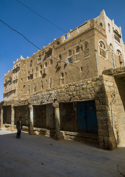 Traditional mudbrick house, Amran Governorate, Amran, Yemen