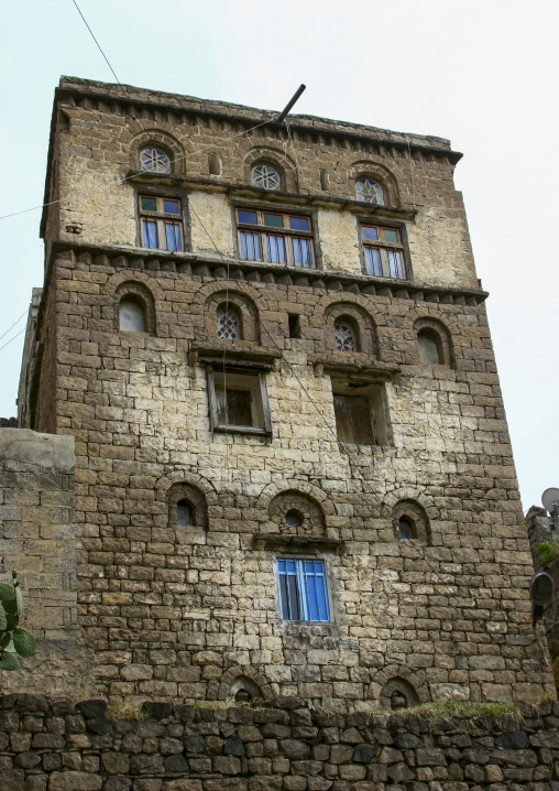 Traditional stones house, Ibb Governorate, Jibla, Yemen