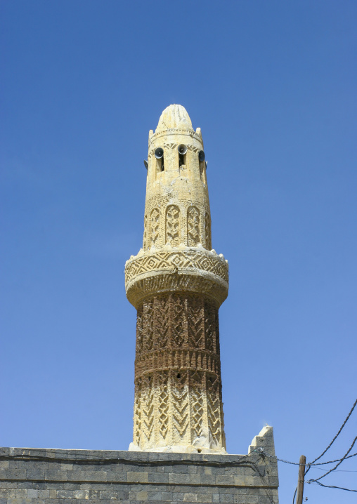 Minaret of a mosque, Al Bayda Governorate, Rada, Yemen