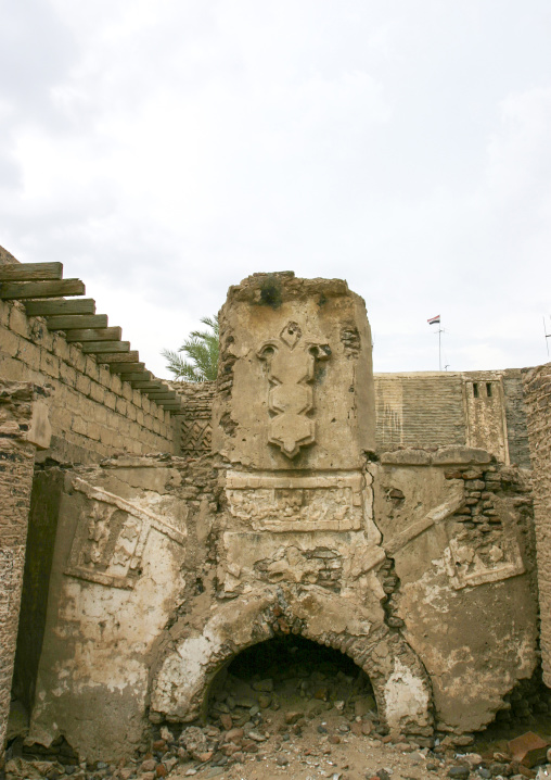 Heritage house ruins in the old town, Al Hudaydah Governorate, Zabid, Yemen