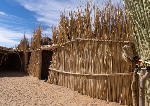 Traditional tuareg reed house, North Africa, Tamanrasset, Algeria