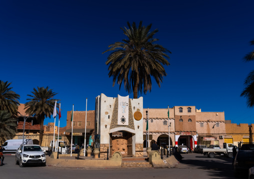 Roundabout in a square, North Africa, Ghardaia, Algeria