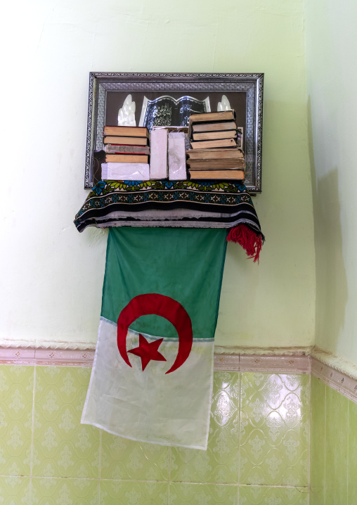 Quran books in a mausoleum, North Africa, Metlili, Algeria