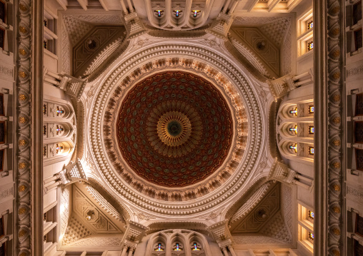 Emir Abdelkader Mosque ceiling, North Africa, Constantine, Algeria