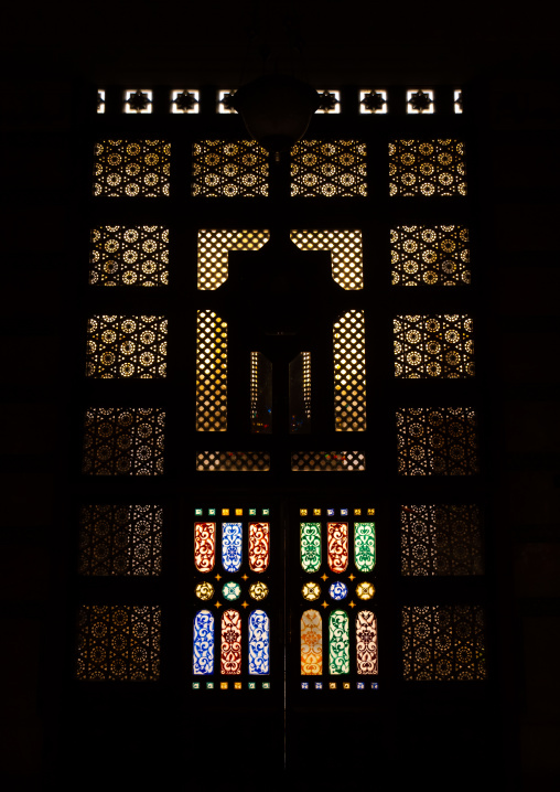 Stained Glass Windows in Emir Abdelkader Mosque, North Africa, Constantine, Algeria