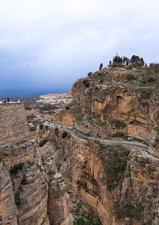 City on the edge of the canyon, North Africa, Constantine, Algeria