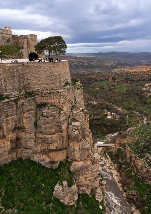 City on the edge of the canyon, North Africa, Constantine, Algeria