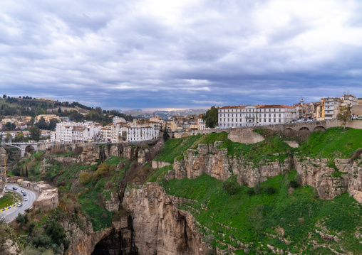 Old buildings on the canyon, North Africa, Constantine, Algeria