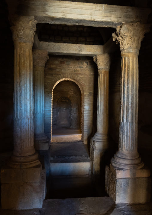 Baptistery in the Roman ruins, North Africa, Djemila, Algeria