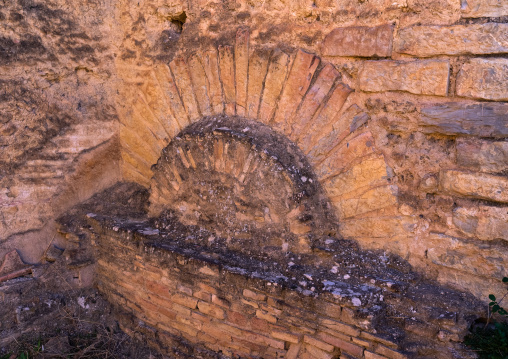 Brick oven in the Great Baths in the Roman ruins, North Africa, Djemila, Algeria