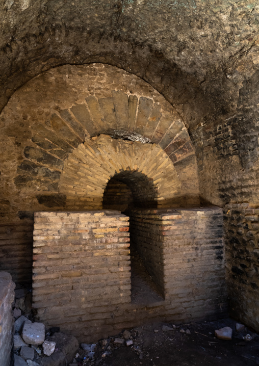 Brick oven in the Great Baths in the Roman ruins, North Africa, Djemila, Algeria