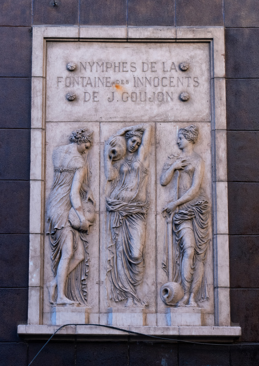 Nymphes de la Fontaine des Innocents in Jules Renard school, North Africa, Oran, Algeria