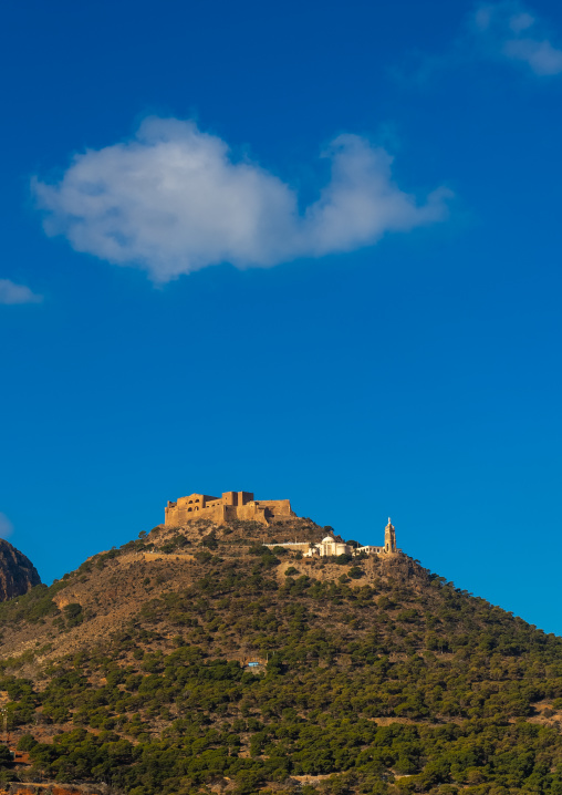 Fort of Santa Cruz on a hill, North Africa, Oran, Algeria