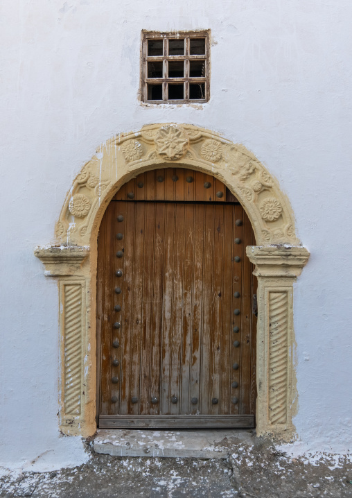 Old wooden door in the Casbah, North Africa, Algiers, Algeria