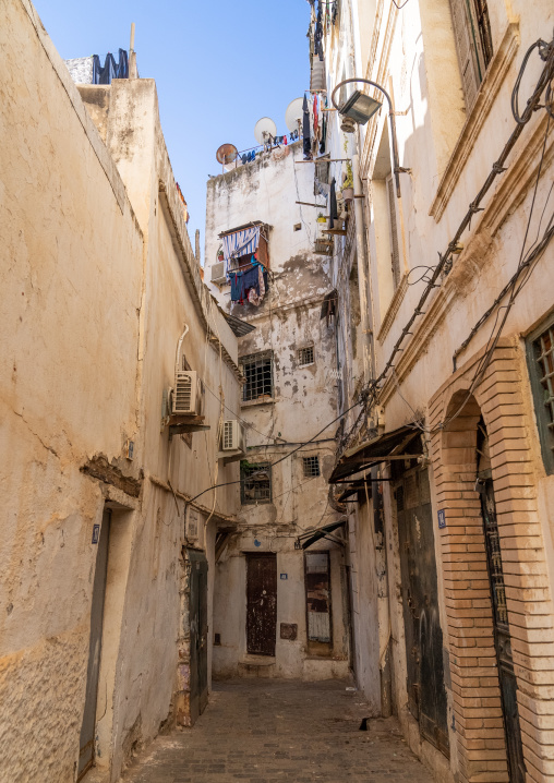 Old buildings in the Casbah, North Africa, Algiers, Algeria