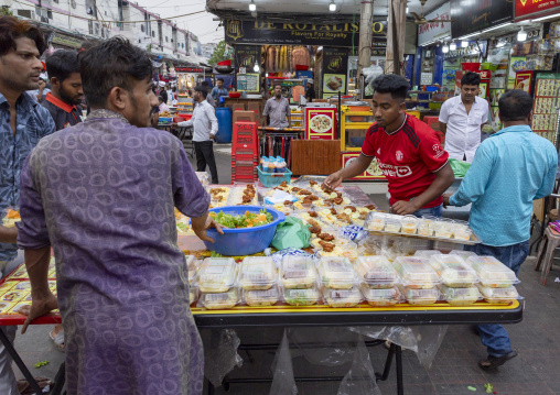 Food for ramadan iftar sold in the street, Dhaka Division, Dhaka, Bangladesh