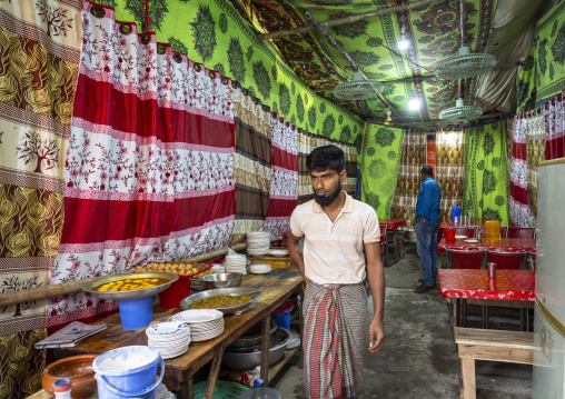 Bangladeshi men in a local restaurant, Dhaka Division, Dhaka, Bangladesh