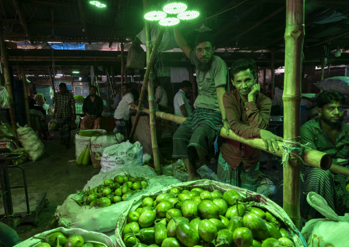 Vegetables and fruits morning market, Dhaka Division, Dhaka, Bangladesh