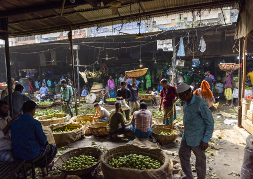 Vegetables and fruits morning market, Dhaka Division, Dhaka, Bangladesh