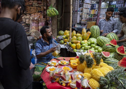 Fruits for ramadan sold in the street, Dhaka Division, Dhaka, Bangladesh