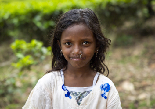 Portrait of a Santal tribe girl, Sylhet Division, Kamalganj, Bangladesh