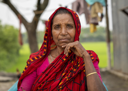 Portrait of a senior woman, Chittagong Division, Ashuganj, Bangladesh