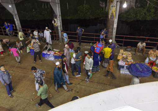 People at Sadaghat Launch Terminal, Dhaka Division, Dhaka, Bangladesh