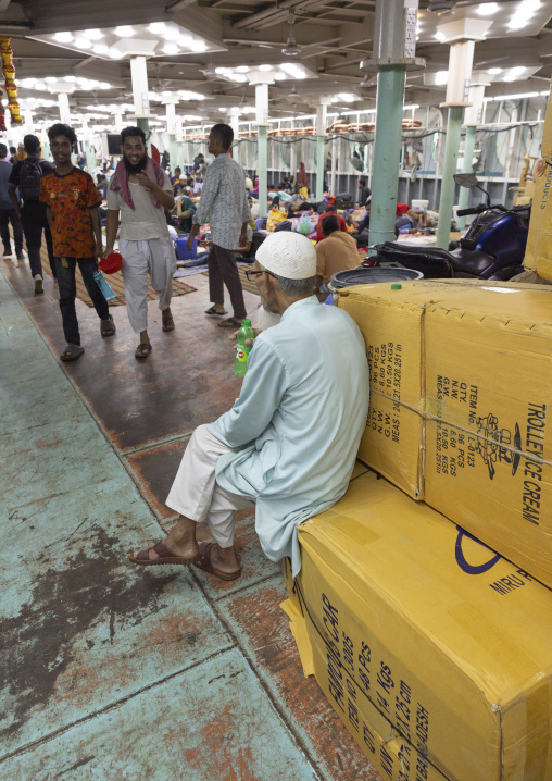 Ferry to Barisal passengers in second class, Dhaka Division, Dhaka, Bangladesh