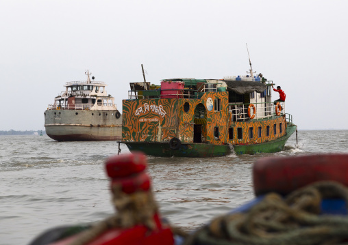 Cruise boat for tourists in Sundarbans, Khulna Division, Dacope, Bangladesh