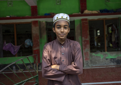 Portrait of a bangladeshi muslim boy, Khulna Division, Shyamnagar, Bangladesh