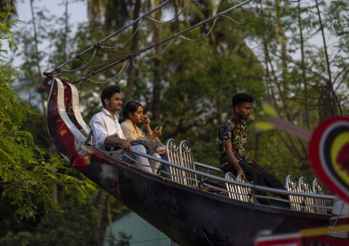 Bangladeshi people enjoying an attraction in funfair, Khulna Division, Jessore, Bangladesh