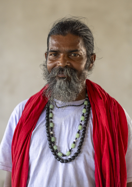 Portrait of a devotee in Mausoleum of Lalon Shah, Khulna Division, Cheuriya, Bangladesh