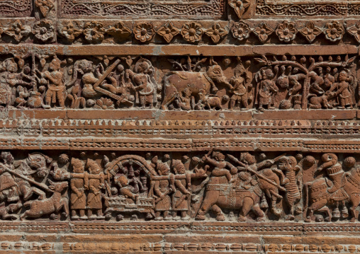 The Pancha Ratna Govinda temple terracotta, Rajshahi Division, Puthia, Bangladesh