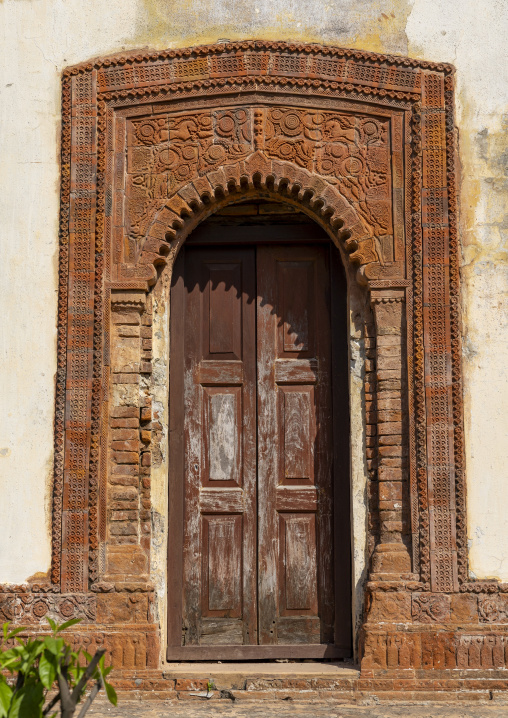 The Pancharatna Govinda temple door, Rajshahi Division, Puthia, Bangladesh