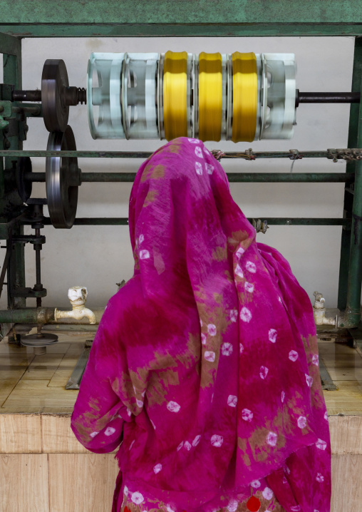 Cocoon silkworms in a Silk factory, Rajshahi Division, Rajshahi, Bangladesh