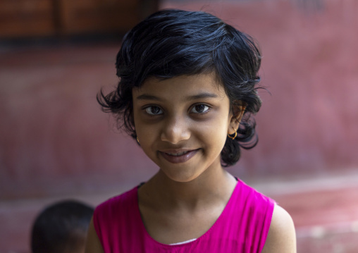 Portrait of a smiling girl, Rajshahi Division, Manda, Bangladesh