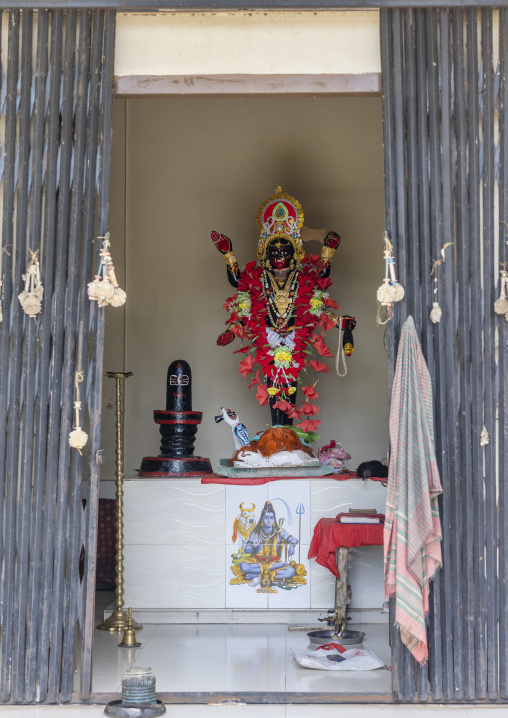 Hindu statue in a temple, Rajshahi Division, Manda, Bangladesh