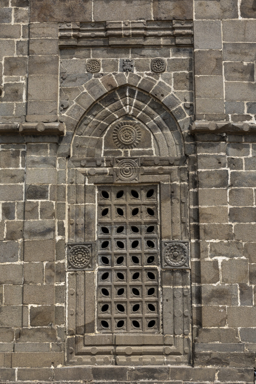 Kusumba mosque window, Naogaon District, Manda Upazila, Bangladesh