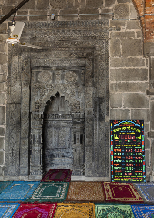 Mihrab in the Kusumba Mosque, Naogaon District, Manda Upazila, Bangladesh