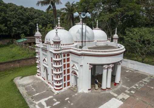 Aerial view of Delduar Zamindar Bari Jame Masjid mosque, Dhaka Division, Delduar, Bangladesh