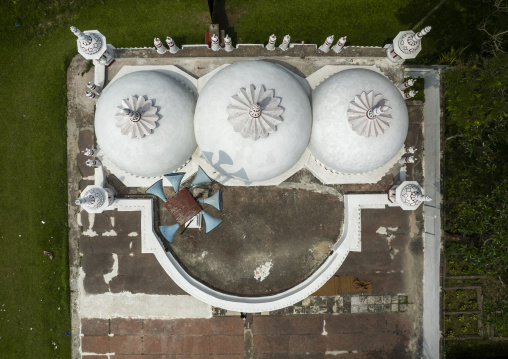 Aerial view of Delduar Zamindar Bari Jame Masjid mosque, Dhaka Division, Delduar, Bangladesh