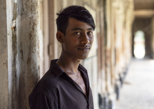 Portrait of a young man in Pakutia Zamindar Bari, Dhaka Division, Nagarpur, Bangladesh