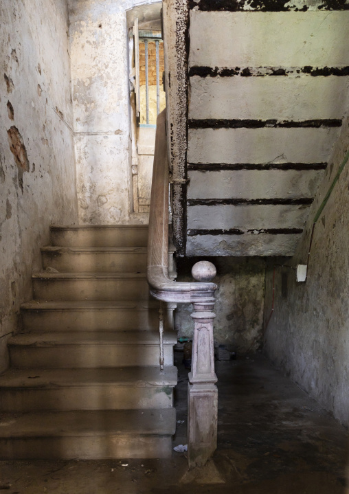 Old stairs in Pakutia Zamindar Bari, Dhaka Division, Nagarpur, Bangladesh