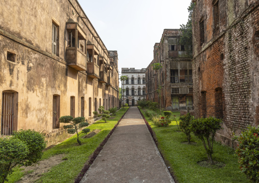 Heritage houses inside Balihati Palace, Dhaka Division, Saturia, Bangladesh