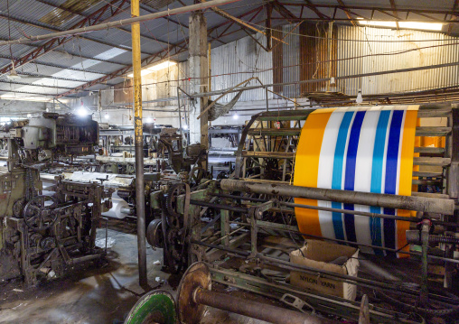 Textile factory looms, Dhaka Division, Rupganj, Bangladesh