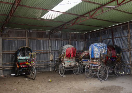 Rickshaw garage, Dhaka Division, Rupganj, Bangladesh