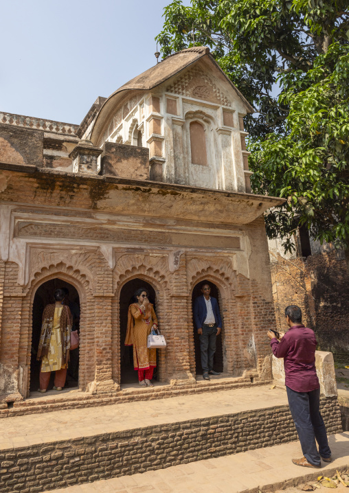 Tourists in Panam Nagar historic city, Dhaka Division, Sonargaon, Bangladesh