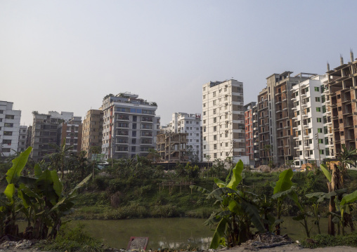 Modern residential buildings, Dhaka Division, Dhaka, Bangladesh