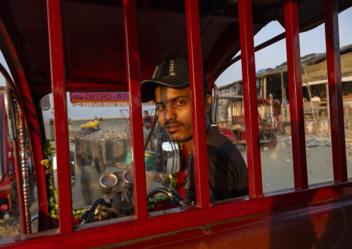 Rickshaw bangladeshi driver, Chittagong Division, Cox's Bazar Sadar, Bangladesh